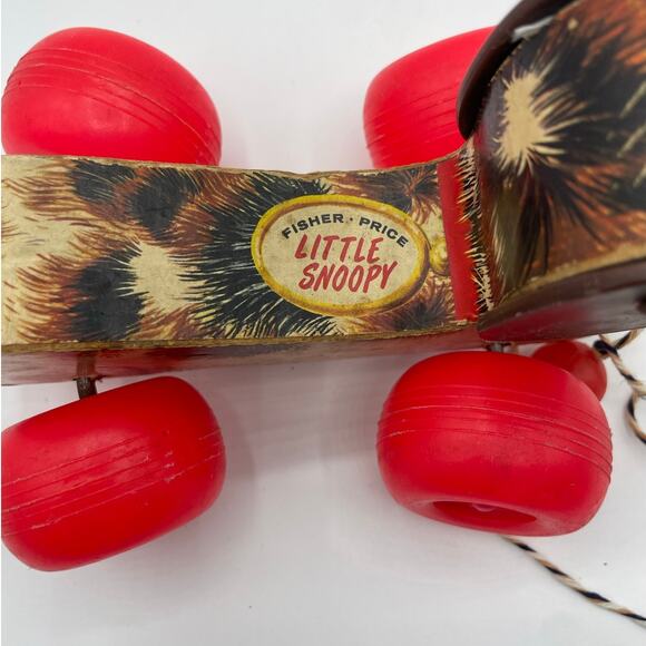 Vintage Fisher Price Little Snoopy Pull Toy - Picture 7 of 7